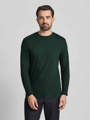 Bluzka z długim rękawem i prążkowanym, okrągłym dekoltem RAGMAN