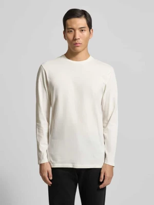 Bluzka z długim rękawem i prążkowanym, okrągłym dekoltem RAGMAN