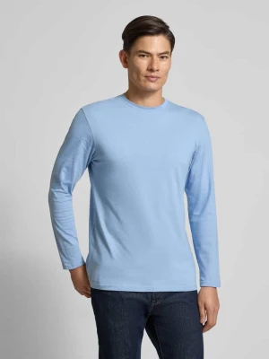 Bluzka z długim rękawem i prążkowanym, okrągłym dekoltem RAGMAN