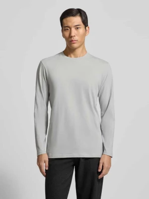 Bluzka z długim rękawem i prążkowanym, okrągłym dekoltem RAGMAN