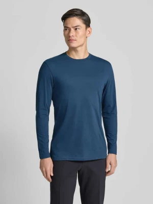 Bluzka z długim rękawem i prążkowanym, okrągłym dekoltem RAGMAN