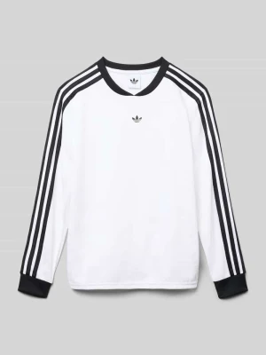 Bluzka z długim rękawem i prążkowanymi wykończeniami adidas Originals