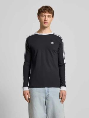 Bluzka z długim rękawem i prążkowanymi wykończeniami adidas Originals