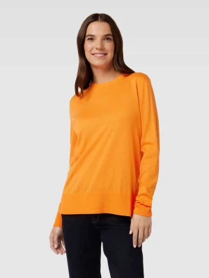 Bluzka z długim rękawem i prążkowanymi wykończeniami model ‘Fanikasa’ Boss Orange