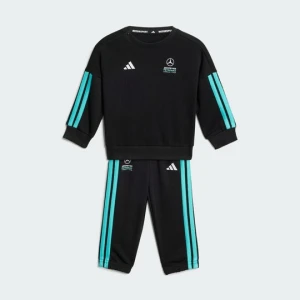 BLUZKA Z DŁUGIM RĘKAWEM I SPODNIE DRESOWE DLA NIEMOWLĄT MERCEDES - AMG PETRONAS FORMULA 1 TEAM DNA Adidas