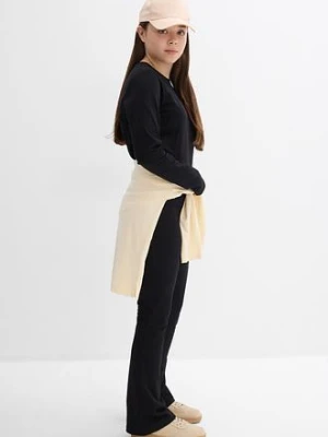 Bluzka z długim rękawem i spodnie z dżerseju (komplet 2-cz.) bonprix