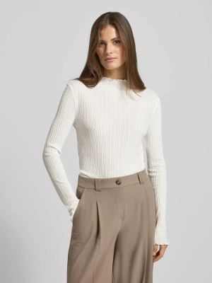 Bluzka z długim rękawem i stójką model ‘Sivi’ Opus