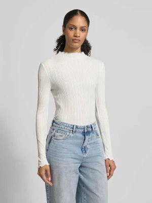 Bluzka z długim rękawem i stójką model ‘Sivi’ Opus