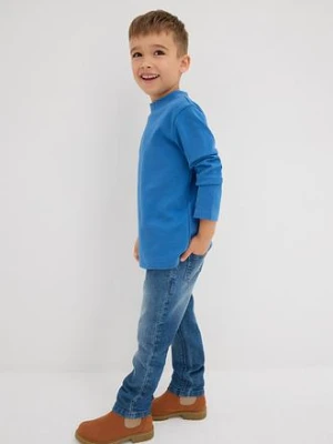 Bluzka z długim rękawem i stójką, uszyta z czystej bawełny organicznej (2 szt.) bonprix