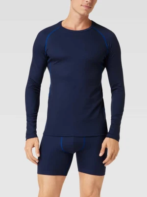 Bluzka z długim rękawem i szwami w kontrastowym kolorze mey