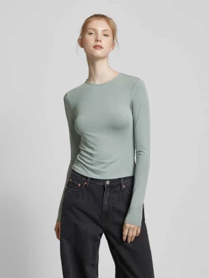 Bluzka z długim rękawem i wyhaftowanym logo Calvin Klein Jeans
