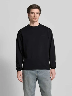 Bluzka z długim rękawem i wyhaftowanym logo model ‘Baine’ WOODBIRD