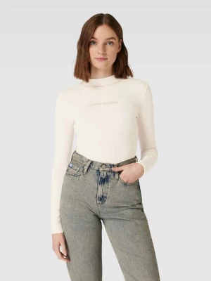 Bluzka z długim rękawem i wyhaftowanym logo model ‘HERO’ Calvin Klein Jeans
