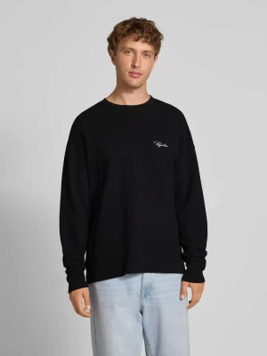 Bluzka z długim rękawem i wyhaftowanym logo Pegador