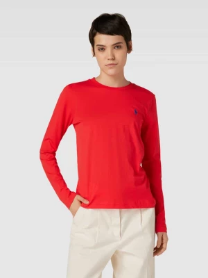 Bluzka z długim rękawem i wyhaftowanym logo Polo Ralph Lauren