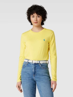 Bluzka z długim rękawem i wyhaftowanym logo Polo Ralph Lauren