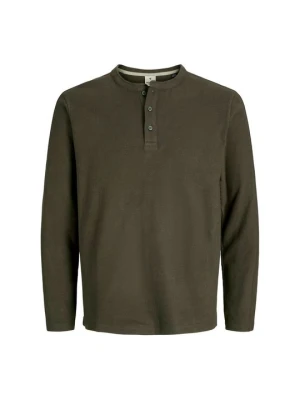 Bluzka z długim rękawem Jack&Jones brązowy