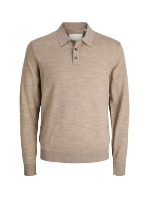 Bluzka z długim rękawem Jack&Jones jasnobrązowy