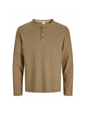 Bluzka z długim rękawem Jack&Jones wielbłądzi