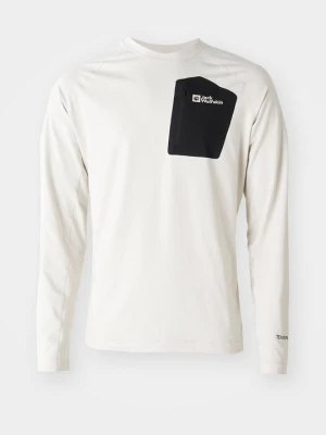 Bluzka z długim rękawem Jack Wolfskin beżowy