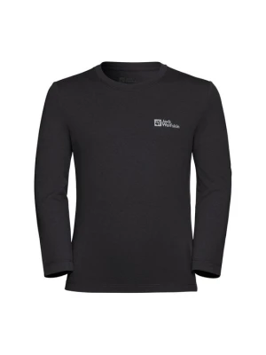 Bluzka z długim rękawem Jack Wolfskin czarny
