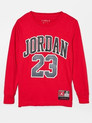 Bluzka z długim rękawem Jordan czerwony