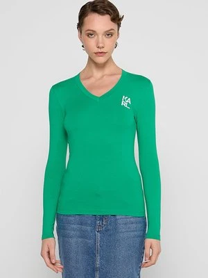 Bluzka z długim rękawem Karl Lagerfeld