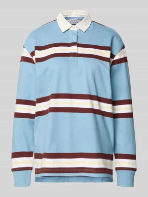 Bluzka z długim rękawem, kołnierzykiem polo i krytą listwą guzikową JAKE*S STUDIO WOMAN