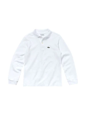 Bluzka z długim rękawem Lacoste biały