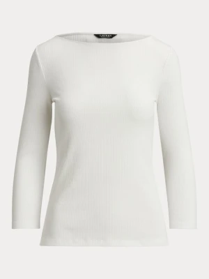 Bluzka z długim rękawem Lauren Ralph Lauren biały