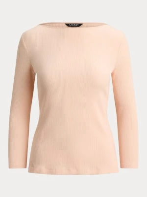 Bluzka z długim rękawem Lauren Ralph Lauren koralowy