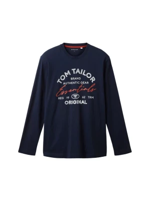 Bluzka z długim rękawem marki Tom Tailor BonPrix niebieski