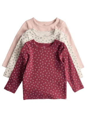 Bluzka z długim rękawem Marks & Spencer ciemnoczerwony