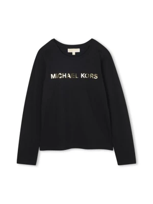 Bluzka z długim rękawem Michael Kors czarny
