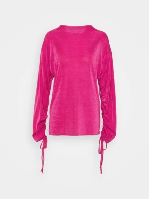Bluzka z długim rękawem Missguided różowy