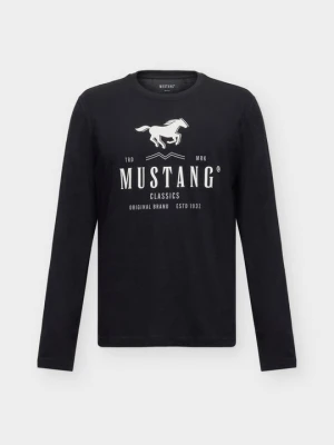 Bluzka z długim rękawem Mustang czarny