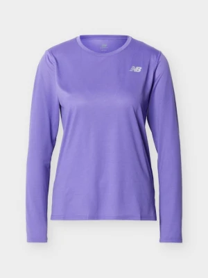Bluzka z długim rękawem New Balance fioletowy