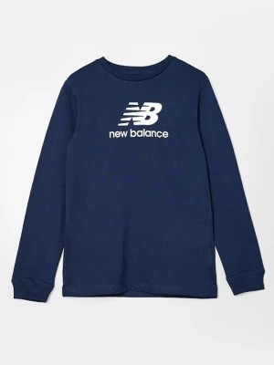 Bluzka z długim rękawem New Balance jasnoniebieski