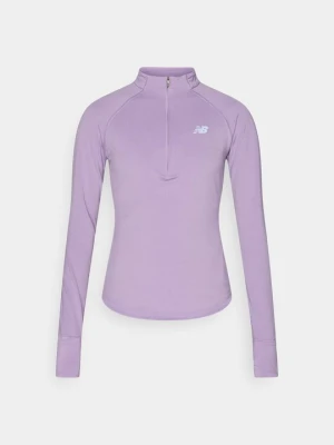 Bluzka z długim rękawem New Balance liliowy