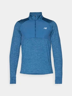 Bluza z polaru New Balance niebieski