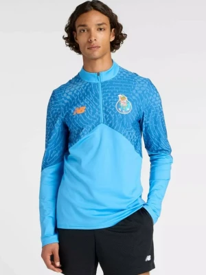 Bluzka z długim rękawem New Balance niebieski