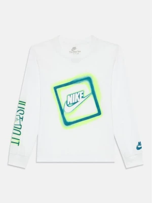 Bluzka z długim rękawem Nike biały
