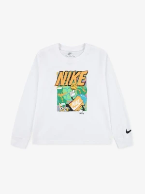 Bluzka z długim rękawem Nike biały