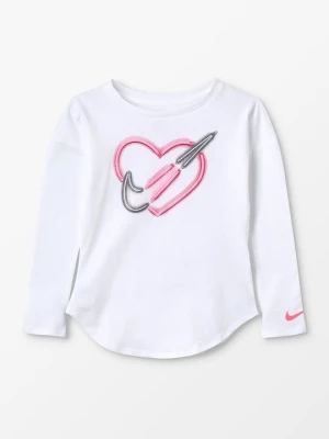 Bluzka z długim rękawem Nike biały