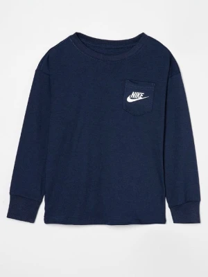 Bluzka z długim rękawem Nike granatowy