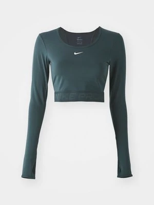 Bluzka z długim rękawem Nike ciemnozielony
