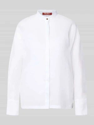 Bluzka z długim rękawem o kroju loose fit z czystego ramii model 'BALDI' Max Mara Studio