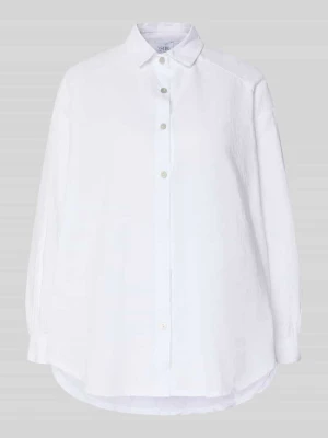 Bluzka z długim rękawem o kroju loose fit z mieszanki lnu i bawełny model 'ANIKA' VILLA SOPHIE