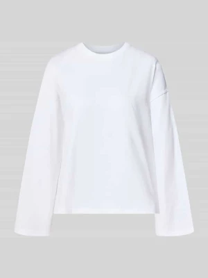 Bluzka z długim rękawem o kroju oversized z czystej bawełny REVIEW Biały