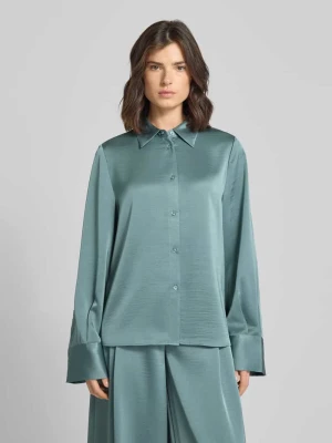 Bluzka z długim rękawem o kroju oversized z kołnierzykiem koszulowym model ‘IPOMOEA’ Essentiel Antwerp